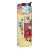 Unapologetic Personalized Feminine Photo Collage Thermosbeker (Gedraaid links)