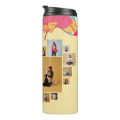 Unapologetic Personalized Feminine Photo Collage Thermosbeker (Geroteerd rechts)