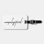 Unapologetical – Reis moedig Bagagelabel (Voorkant horizontaal)