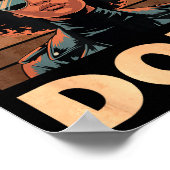 Unapologetically Afro Woman Vintage 70s  Poster (Hoek)