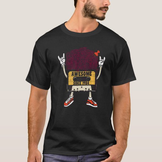 Unapologetically black awesome since 1984 african  t-shirt (Voorkant)