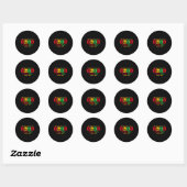 Unapologetically Black Free-ish sinds 1865 Junetee Ronde Sticker (Vel)