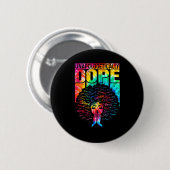 Unapologetically Black Pride Melanin African Tie D Ronde Button 5,7 Cm (Voorkant /achterkant)