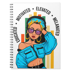 Unapologetically Dope Zwarte Koningin Afrikaanse V Notitieboek