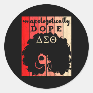 Unapologetically Drug Black History Month Afrikaan Ronde Sticker