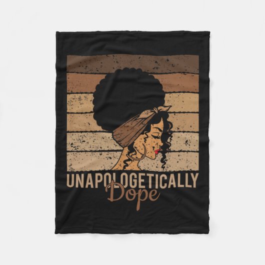Unapologetically Drug - Zwarte geschiedenis Afrika Fleece Deken (Voorkant)