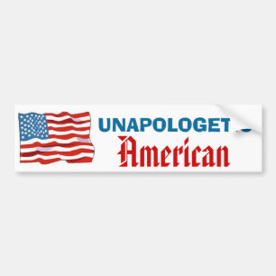 Unapologetisch Amerikaans Bumpersticker