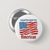 Unapologetisch Amerikaans Ronde Button 5,7 Cm (Voorkant /achterkant)