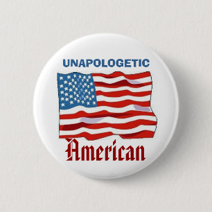 Unapologetisch Amerikaans Ronde Button 5,7 Cm