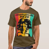 Unapologetisch Belemmering koningin Pride  Retro T-shirt (Voorkant)