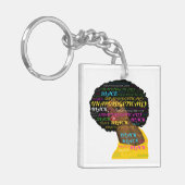 Unapologetisch Black Square Sleutelhanger (Voorkant Links)