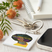 Unapologetisch Black Square Sleutelhanger (Voorkant Rechts)