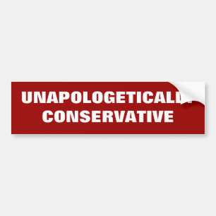 Unapologetisch conservatief bumpersticker