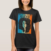 Unapologetisch D-pus Black Afro Black History Fed T-shirt (Voorkant)