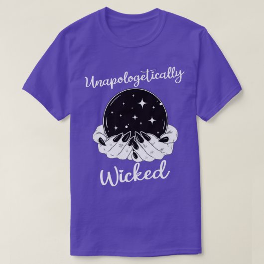 Unapologetisch geschoold Bad Witch Halloween Horro T-shirt (Design voorkant)