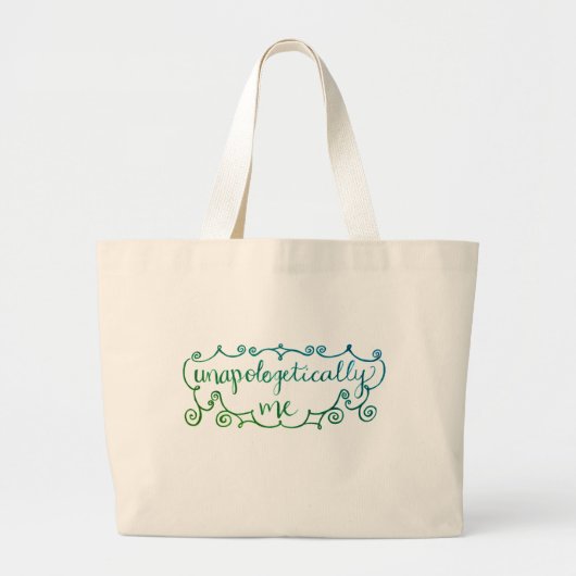 "Unapologetisch me"-Tas Grote Tote Bag (Voorkant)