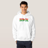 Unapologetisch zwart hoodie (Voorkant volledig)