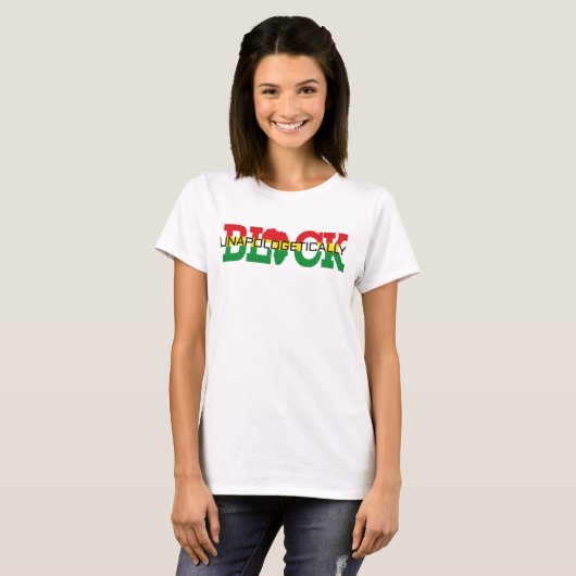 Unapologetisch zwart t-shirt (Voorkant volledig)