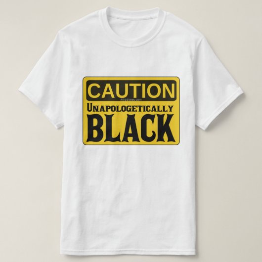 Unapologetisch zwart t-shirt (Design voorkant)