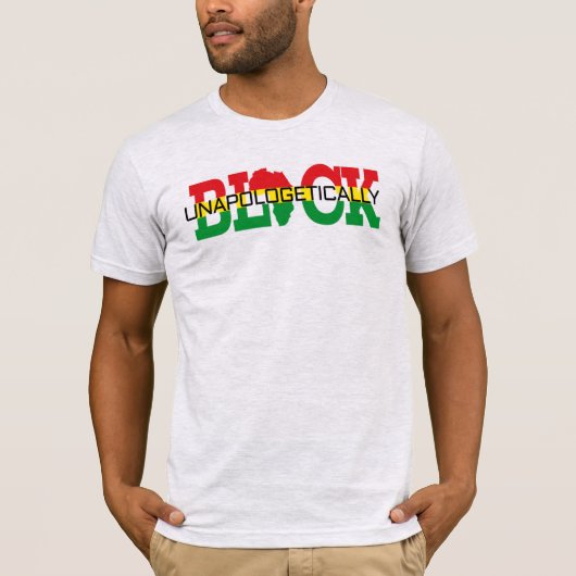 Unapologetisch zwart T-shirt (Voorkant)