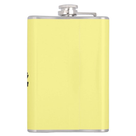 Unapologetisch zwarte dop Afro Heupfles (Achterkant)