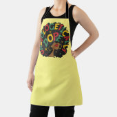 Unapologetisch zwarte dop Afro Schort (Insitu)