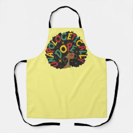 Unapologetisch zwarte dop Afro Schort