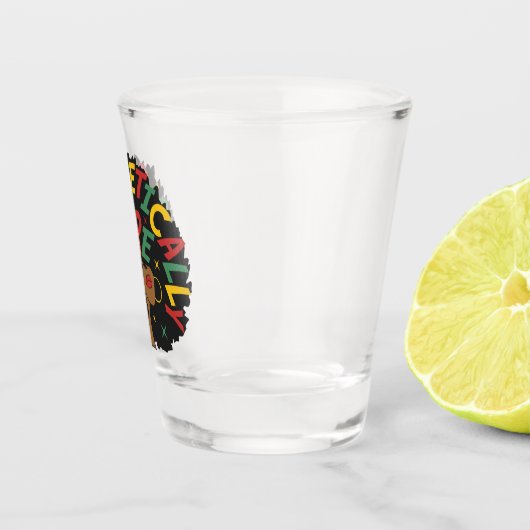Unapologetisch zwarte dop Afro Shot Glas (Rechts)
