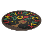 Unapologetisch zwarte dop Afro Snijplank (Hoek)