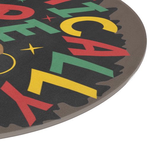 Unapologetisch zwarte dop Afro Snijplank (Hoek)