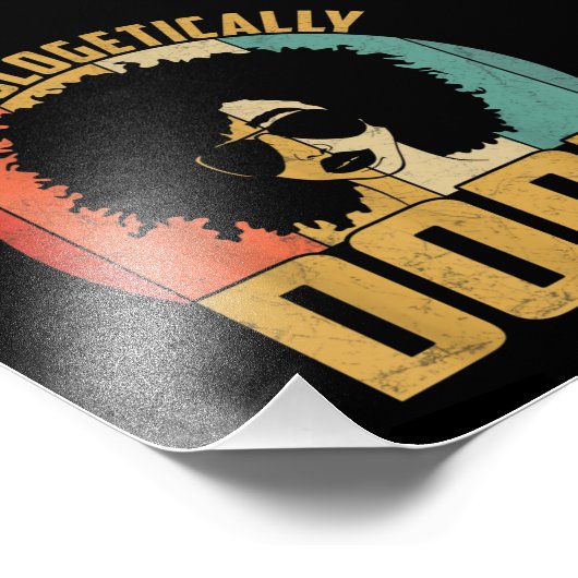 Unapologetisch zwarte dope Pride Melanin Afrikaans Foto Afdruk (Hoek)