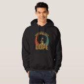 Unapologetisch zwarte dope Pride Melanin Afrikaans Hoodie (Voorkant volledig)