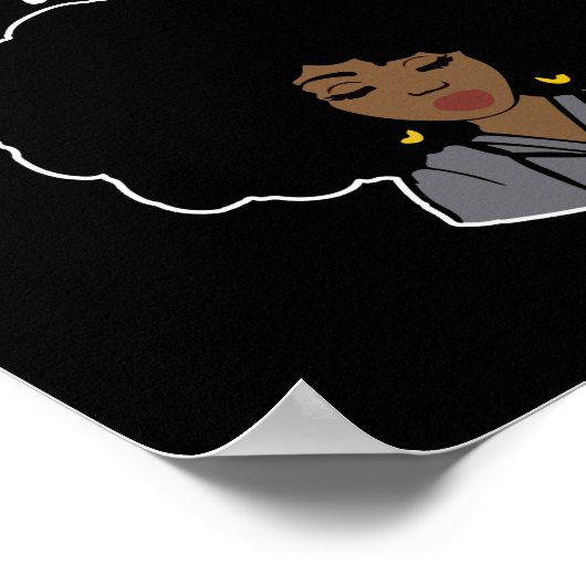 Unapologetisch zwarte duusse poster (Hoek)