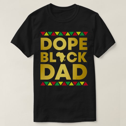 Unapologetisch zwarte pappa Afrocentrisch Afrika T-shirt (Design voorkant)