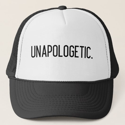 Unapologetische vrachtwagenhoed trucker pet (Voorkant)