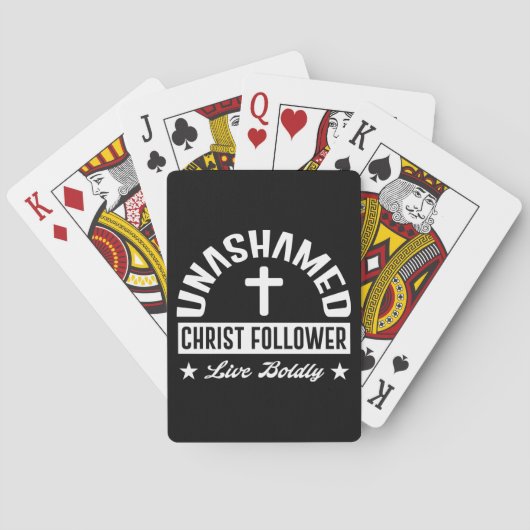 Unashamed Christus Follower Pokerkaarten (Achterkant)