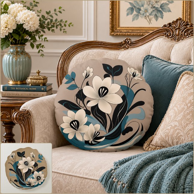 Unatum Rond Kussen (Unatum Round Pillow (Front & Back)
)