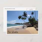 unawatuna strand briefkaart (Voorkant / Achterkant)