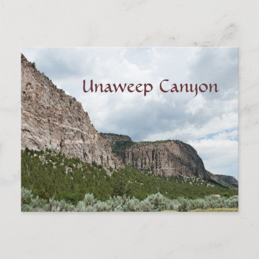 Unaweep Canyon Briefkaart (Voorkant)