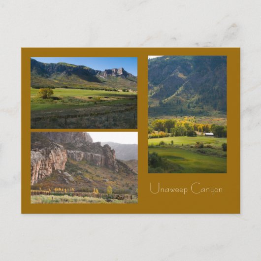 Unaweep Canyon Briefkaart (Voorkant)