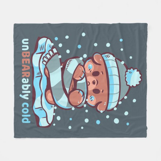 Unbearably Cold Fleece Deken (Voorkant (Horizontaal))