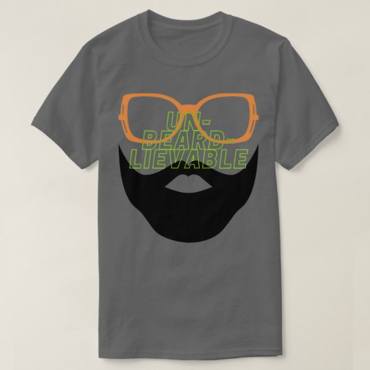 UnBEARDlievable Beard T-shirt (Design voorkant)