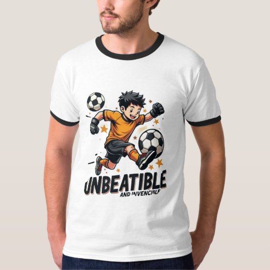 Unbeatable & Invincible – Bold Power Statement T-shirt (Voorkant)
