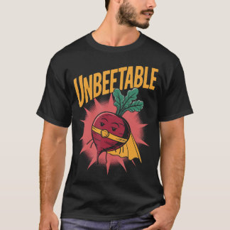 Unbeetable Funny Beet Vegan Pun Beetroot Vegetaria T-shirt