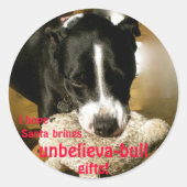 UnbelievaBULL Kerst stickers (Voorkant)