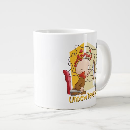 "Unbewievable" Barber BUGS BUNNY™ & Elmer Fudd Grote Koffiekop (Voorkant rechts)