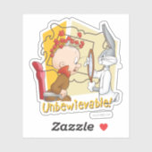 "Unbewievable" Barber BUGS BUNNY™ & Elmer Fudd Sticker (Vel)