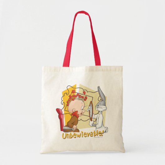 "Unbewievable" Barber BUGS BUNNY™ & Elmer Fudd Tote Bag (Voorkant)