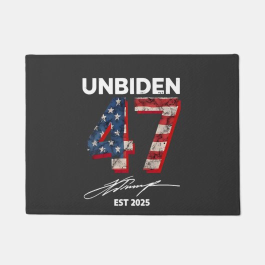 Unbiden 47 Trump Est. 4 juli 2025 Deurmat (Voorkant)