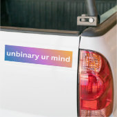 Unbinary UR Mind Bumpersticker (Op Truck)